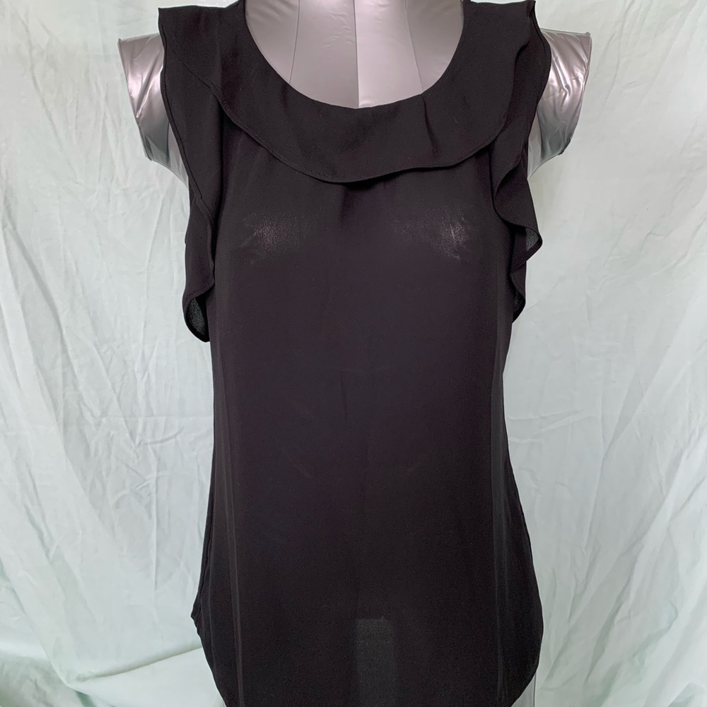 Simple black womens suit shirt